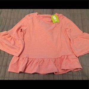 NWT ruffle sweater, Sz4T